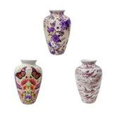 Maxbell 3D Puzzle Flower Vase Flower Arrangements for Office Bedroom Home Decoration purple flowers