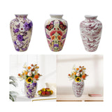 Maxbell 3D Puzzle Flower Vase Flower Arrangements for Office Bedroom Home Decoration purple flowers