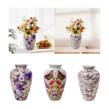 Maxbell 3D Puzzle Flower Vase Flower Arrangements for Office Bedroom Home Decoration purple flowers