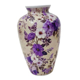 Maxbell 3D Puzzle Flower Vase Flower Arrangements for Office Bedroom Home Decoration purple flowers