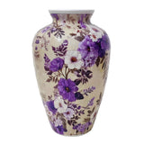 Maxbell 3D Puzzle Flower Vase Flower Arrangements for Office Bedroom Home Decoration purple flowers