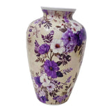 Maxbell 3D Puzzle Flower Vase Flower Arrangements for Office Bedroom Home Decoration purple flowers