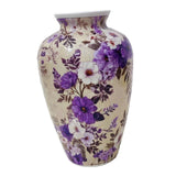 Maxbell 3D Puzzle Flower Vase Flower Arrangements for Office Bedroom Home Decoration purple flowers