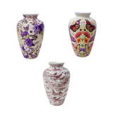 Maxbell 3D Puzzle Flower Vase Flower Arrangements for Office Bedroom Home Decoration purple flowers