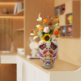 Maxbell 3D Puzzle Flower Vase Flower Arrangements for Office Bedroom Home Decoration butterfly