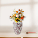 Maxbell 3D Puzzle Flower Vase Flower Arrangements for Office Bedroom Home Decoration leaves
