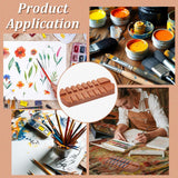Maxbell Wooden Paint Brush Holder Display Stand for Calligraphy Oil Acrylic Painting