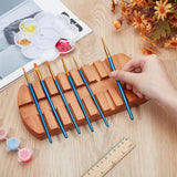 Maxbell Wooden Paint Brush Holder Display Stand for Calligraphy Oil Acrylic Painting