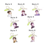 Maxbell Acrylic Keychain Portable Versatile Adorable Keyring for Women Birthday Gift Style A