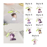 Maxbell Acrylic Keychain Portable Versatile Adorable Keyring for Women Birthday Gift Style A