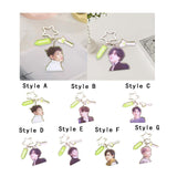 Maxbell Acrylic Keychain Portable Versatile Adorable Keyring for Women Birthday Gift Style A