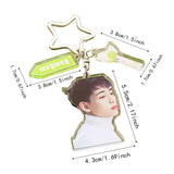 Maxbell Acrylic Keychain Portable Versatile Adorable Keyring for Women Birthday Gift Style A