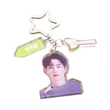 Maxbell Acrylic Keychain Portable Versatile Adorable Keyring for Women Birthday Gift Style C