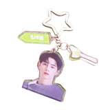 Maxbell Acrylic Keychain Portable Versatile Adorable Keyring for Women Birthday Gift Style C