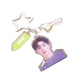 Maxbell Acrylic Keychain Portable Versatile Adorable Keyring for Women Birthday Gift Style C