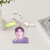 Maxbell Acrylic Keychain Portable Versatile Adorable Keyring for Women Birthday Gift Style C