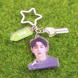 Maxbell Acrylic Keychain Portable Versatile Adorable Keyring for Women Birthday Gift Style C