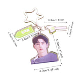 Maxbell Acrylic Keychain Portable Versatile Adorable Keyring for Women Birthday Gift Style C