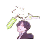Maxbell Acrylic Keychain Portable Versatile Adorable Keyring for Women Birthday Gift Style D