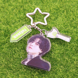 Maxbell Acrylic Keychain Portable Versatile Adorable Keyring for Women Birthday Gift Style D