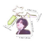 Maxbell Acrylic Keychain Portable Versatile Adorable Keyring for Women Birthday Gift Style D