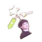 Maxbell Acrylic Keychain Portable Versatile Adorable Keyring for Women Birthday Gift Style E