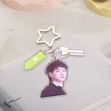 Maxbell Acrylic Keychain Portable Versatile Adorable Keyring for Women Birthday Gift Style E