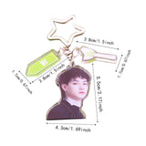 Maxbell Acrylic Keychain Portable Versatile Adorable Keyring for Women Birthday Gift Style E