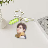 Maxbell Acrylic Keychain Portable Versatile Adorable Keyring for Women Birthday Gift Style F