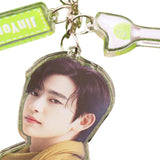 Maxbell Acrylic Keychain Portable Versatile Adorable Keyring for Women Birthday Gift Style F