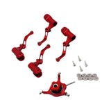 Maxbell RC Helicopter Swashplate Set Easy Installed RC Aircraft Accessories for K170 Red