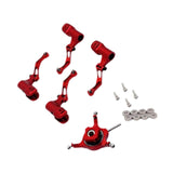 Maxbell RC Helicopter Swashplate Set Easy Installed RC Aircraft Accessories for K170 Red