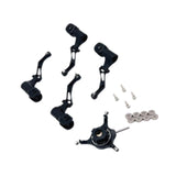 Maxbell RC Helicopter Swashplate Set Easy Installed RC Aircraft Accessories for K170 Black