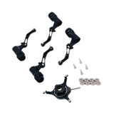 Maxbell RC Helicopter Swashplate Set Easy Installed RC Aircraft Accessories for K170 Black