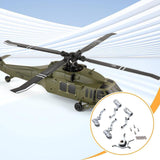 Maxbell RC Helicopter Swashplate Set Easy Installed RC Aircraft Accessories for K170 Silver