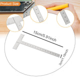 Maxbell T Ruler Engineering Portable Drafting Ruler for Engineer Drawing Office Home