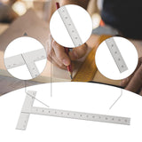 Maxbell T Ruler Engineering Portable Drafting Ruler for Engineer Drawing Office Home