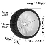 Maxbell 4x RC Wheels and Tires RC Accessory RC Crawler Car Tires DIY 1/7 1/8 RC Car