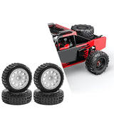 Maxbell 4 Pieces 1/18 RC Car Wheels and Tires Easy to Install Sturdy Direct Replaces White