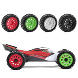 Maxbell 4 Pieces 1/18 RC Car Wheels and Tires Easy to Install Sturdy Direct Replaces White