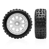 Maxbell 4 Pieces 1/18 RC Car Wheels and Tires Easy to Install Sturdy Direct Replaces White