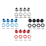 Maxbell 4 Pieces RC Hex Hubs RC Crawler 17mm Spare Parts Accessory Wheel Hex Adapter Argent
