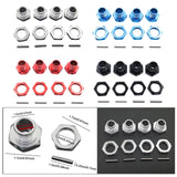 Maxbell 4 Pieces RC Hex Hubs RC Crawler 17mm Spare Parts Accessory Wheel Hex Adapter Argent