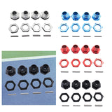 Maxbell 4 Pieces RC Hex Hubs RC Crawler 17mm Spare Parts Accessory Wheel Hex Adapter Argent