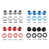 Maxbell 4 Pieces RC Hex Hubs RC Crawler 17mm Spare Parts Accessory Wheel Hex Adapter Argent