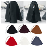 Maxbell 1:12 Scale Action Figure Cape Costume Action Figure Clothes for 6inch Figure black