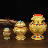 Maxbell Tibetan Bottle Mini Collection Craft for Family Living Room Tabletop Style A