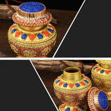 Maxbell Tibetan Bottle Mini Collection Craft for Family Living Room Tabletop Style A