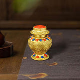 Maxbell Tibetan Bottle Mini Collection Craft for Family Living Room Tabletop Style B
