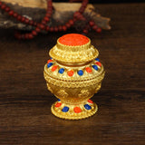 Maxbell Tibetan Bottle Mini Collection Craft for Family Living Room Tabletop Style B